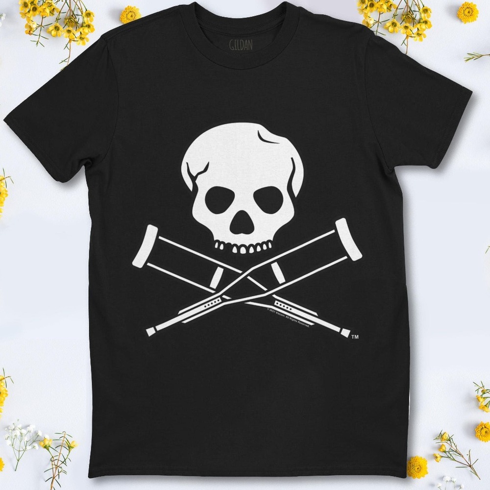 MTV Jackass Skull And Crutches Logo T-Shirt Unisex T-Shirt For Men Women